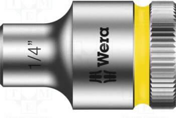 Socket: 6-angles; socket spanner; HEX 1/4"