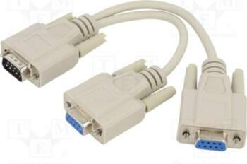 Splitter; D-Sub 9pin socket x2,D-Sub