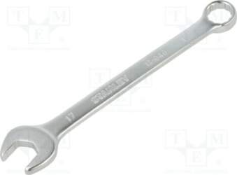 STANLEY Wrench: combination spanner; double-sided; 17mm