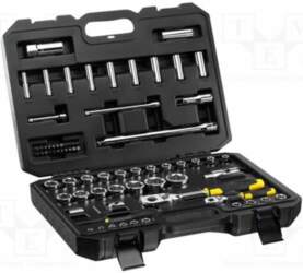 STANLEY Wrench-set; socket spanner; 1/2",1/4&quot