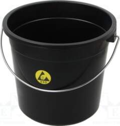 STATICTEC Waste bin; ESD; Ø400mm; 14l