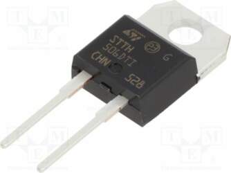STMICROELECTRONICS Diode: rectifying; THT; 600V; 5A