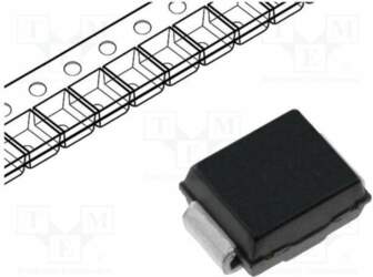 STMICROELECTRONICS Diode: Schottky rectifying; SMB; SMD