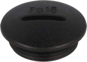 Stopper; PG16; IP54; polyamide; black; V-N-FS