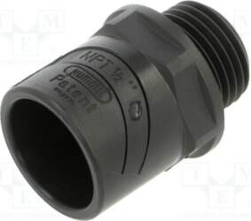 Straight terminal connector; Thread: inch,outside