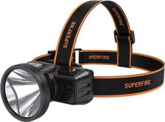 Superfire HL51 headlamp flashlight, 160 lm