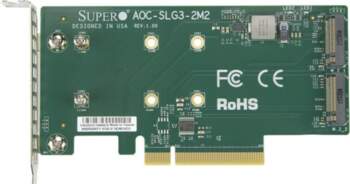 Supermicro AOC-SLG3-2M2 interface cards/adapter Internal M