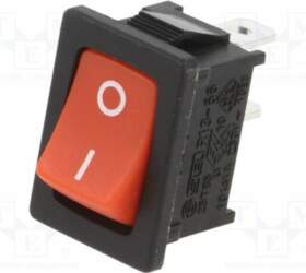 SWITCH COMPONENTS ROCKER; SPST; Pos: 2