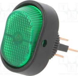 SWITCH COMPONENTS ROCKER; SPST; Pos: 2