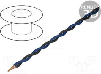 TASKER Wire: assembly; 2x0.25mm2; stranded