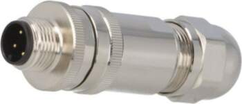 TE CONNECTIVITY Connector: M12; plug; PIN: