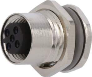 TE CONNECTIVITY Connector: M12; socket; PIN: