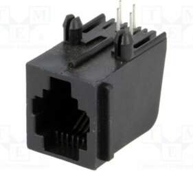 TE CONNECTIVITY Connector: RJ11; socket; PIN: