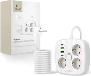 Tech-Protect PCS3X4 power strip, 3 sockets