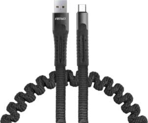 USB to micro USB spring cable