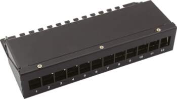 Value Keystone Module frame, 12 Ports