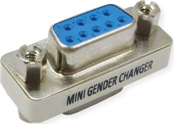 Value Mini Gender Changer, 9-pin F