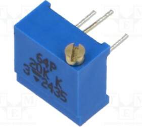 VISHAY Potentiometer: mounting; 20kΩ; multiturn; horizontal
