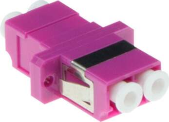 ACT LC DUPLEX ADAPTER OM4 VIOLET