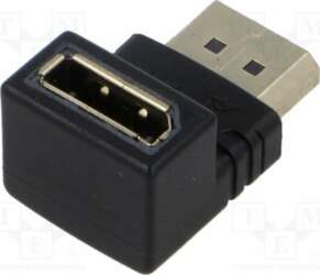 Adapter; DisplayPort socket,DisplayPort plug 90°