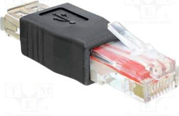 Adapter; USB 2.0; RJ45 plug