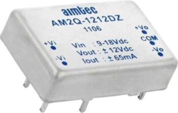 AIMTEC Converter: DC/DC; 2W; Uin: 9÷18VDC