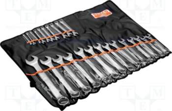 BAHCO Wrench: combination spanner-set; bent; 24pcs
