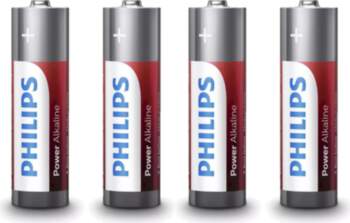 Battery PHILIPS AA 4pcs Power Alkaline