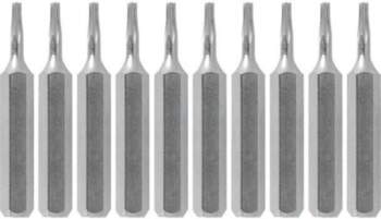 BERNSTEIN Screwdriver bit; Torx®; TX05; 10pcs