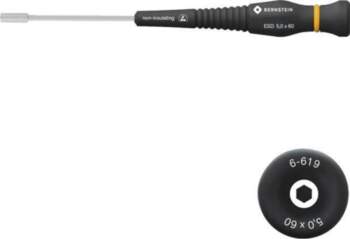 BERNSTEIN Screwdriver: precision; 6-angles socket; HEX