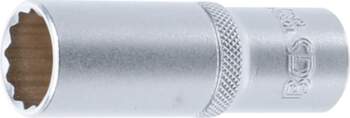 BGS TECHNIC Socket 12-p, deep 1/2"