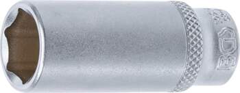 BGS TECHNIC Socket Hex, deep 1/4"
