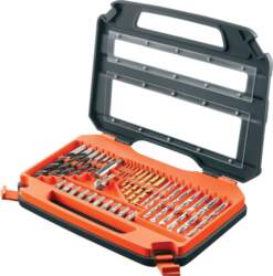BLACK+DECKER 76 pcs. Set: Titanium drill