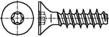 BOSSARD Screw; for plastic; 3x12; Head: