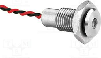 BULGIN Indicator: LED; flat; red; IP67