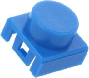 C&K Button; round; blue | BTNK0260