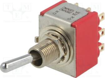 C&K Switch: toggle; Pos: 2; 3PDT
