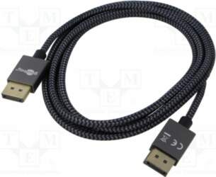 Cable; DisplayPort plug,both sides; PVC