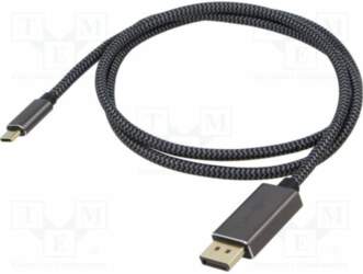 Cable; DisplayPort plug,USB C plug