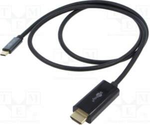 Cable; HDMI plug,USB C plug