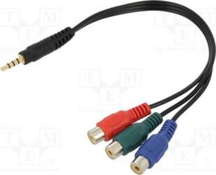 Cable; Jack 3,5mm 4pin plug