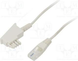 Cable: telephone; RJ45 plug,TAE F