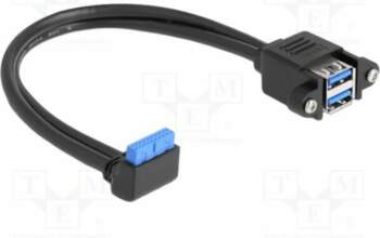 Cable; USB A socket x2,19pin