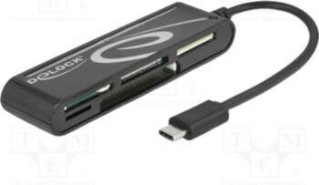 Card reader: memory; CF,microSD,MMC
