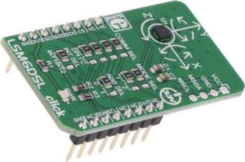 Click board; prototype board; Comp: LSM6DS3