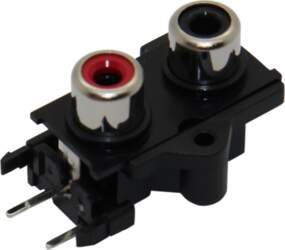 CLIFF Connector: RCA; socket; female; double