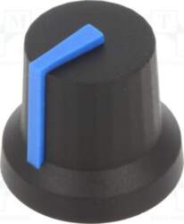 CLIFF Knob; with pointer; rubber,plastic