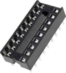 CONNFLY Socket: integrated circuits; DIP18; 7
