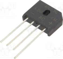 DC COMPONENTS Bridge rectifier: single-phase; Urmax: