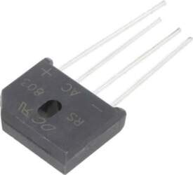 DC COMPONENTS Bridge rectifier: single-phase; Urmax:
